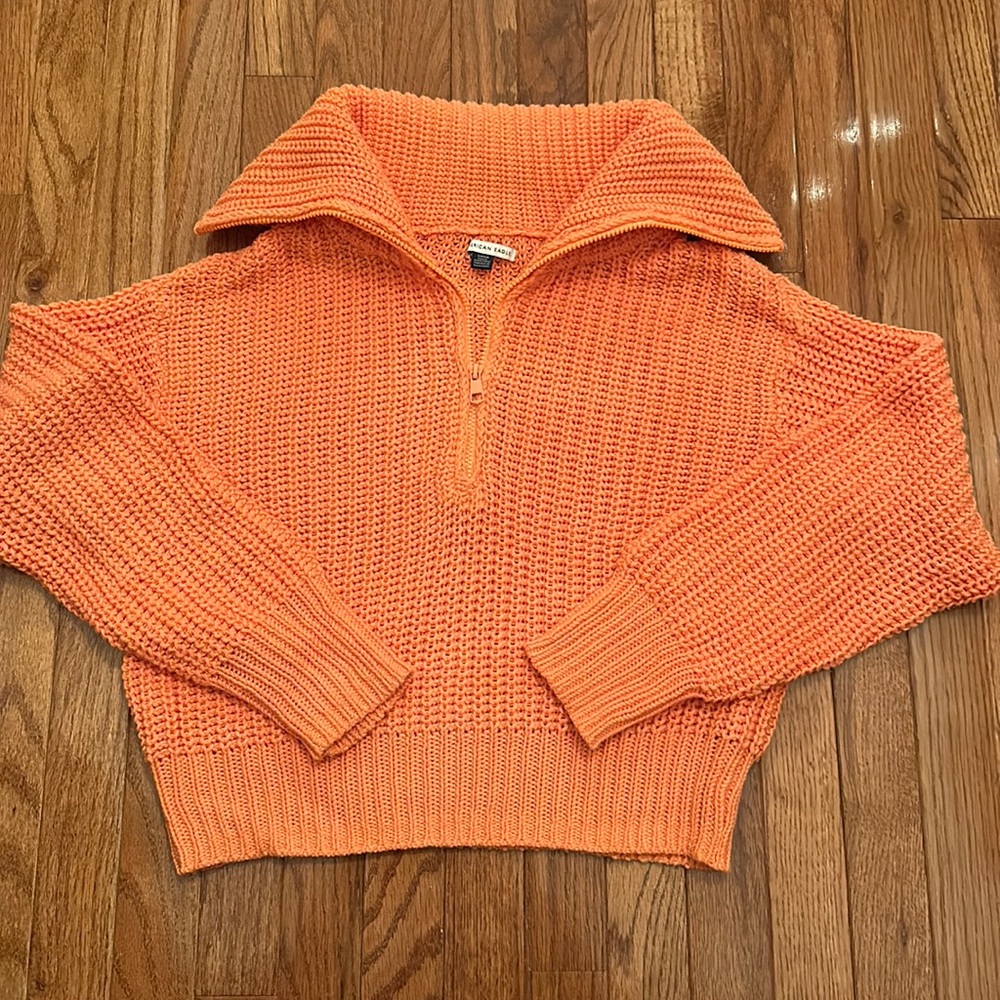 American Eagle Outfitters Oversized Quarter Zip Sweater Size S